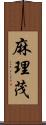 麻理茂 Scroll