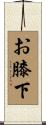 お膝下 Scroll