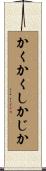 かくかくしかじか Scroll