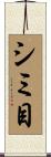シミ目 Scroll