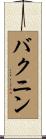 バクニン Scroll