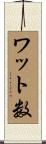 ワット数 Scroll