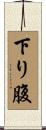 下り腹 Scroll