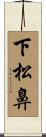 下松鼻 Scroll