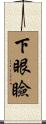 下眼瞼 Scroll