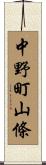 中野町山條 Scroll