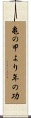 亀の甲より年の功 Scroll