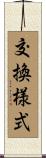 交換様式 Scroll