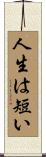 Life is Short Scroll