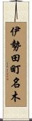 伊勢田町名木 Scroll