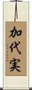 加代実 Scroll