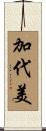 加代美 Scroll