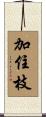 加住枝 Scroll