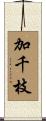 加千枝 Scroll