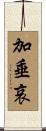 加垂哀 Scroll
