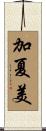 加夏美 Scroll