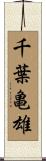 千葉亀雄 Scroll