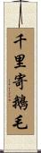 千里寄鵝毛 Scroll