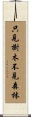 只見樹木，不見森林 Scroll