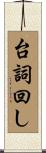 台詞回し Scroll