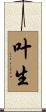 叶生 Scroll