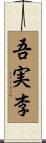 吾実李 Scroll