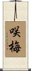 咲梅 Scroll