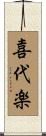 喜代楽 Scroll