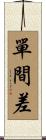 單間差 Scroll