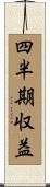 四半期収益 Scroll
