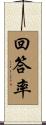回答率 Scroll