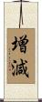 増減 Scroll