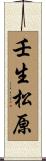 壬生松原 Scroll