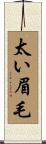 太い眉毛 Scroll