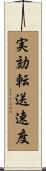 実効転送速度 Scroll