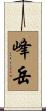 峰岳 Scroll