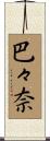 巴々奈 Scroll