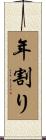 年割り Scroll