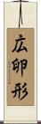 広卵形 Scroll