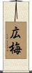 広梅 Scroll