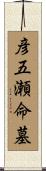 彦五瀬命墓 Scroll