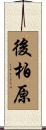 後柏原 Scroll