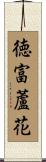 徳富蘆花 Scroll