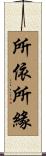 所依所緣 Scroll