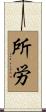 所労 Scroll