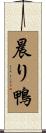 晨り鴨 Scroll