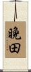 晩田 Scroll