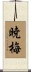 暁梅 Scroll