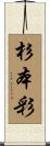 杉本彩 Scroll