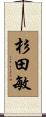杉田敏 Scroll